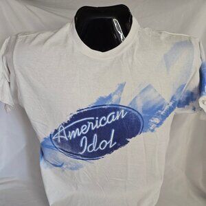 American Idol Vintage ' Wrap Around ' Print T-shirt (L) American Idol Tagless
